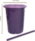 The First Years GreenGrown Reusable Spill-Proof Straw Cups – Toddler Straw Cup – 6 Pack – Purple/Teal...