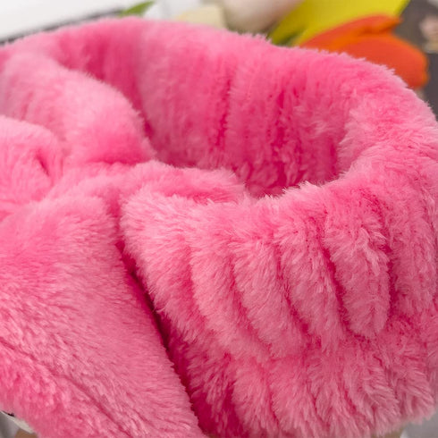 Kawaii Spa Headband, Cute Headband for Women Facial Makeup, Washing, Party, Soft Microfiber Coral Skincare Shower Fluffy Towel Headbands Hair Band...