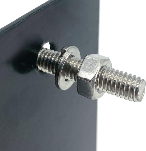 16PCS 304 Stainless Steel Post Attachment Kit,Sign Mounting Hardware,Sign Post Mounting Bolts and Nuts,Sign Post Mounting Hardware for U Channel P...