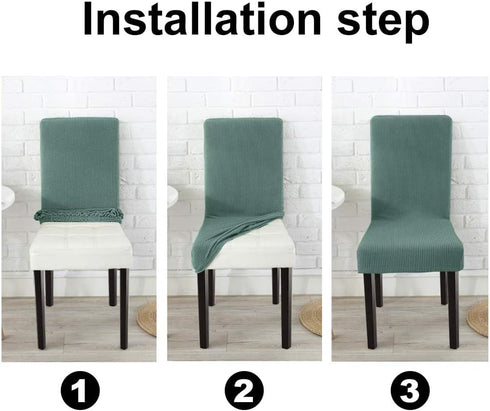 GoodtoU Chair Covers for Dining Room 2 Pack, Stretch Parson/Dining Chair Slipcover Removable Washable Chair Protector for Home/Restaurant/Banquet,...