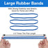120 Pieces Large Rubber Bands Heavy Duty Large Rubber Bands Strong Elastic Bands for Office Supply, File Folders, Garbage Cans, 8 Inches (Blue)...