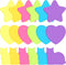 540 Pieces Heart Star Shaped Sticky Notes Colorful Fun Sticky Notes for Kids Cute Adhesive Cat Sticky Notes for Reminders Take Notes Messages Home...