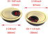 5pcs 2-3/8 inch (60mm) Metal Desk Grommets for Managing and Hiding Wire Cord Cable Hole Cover Office PC Desk Cable Cord Organizer Zinc Alloy Cover...
