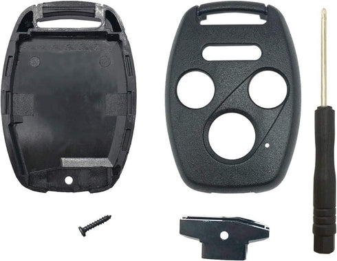 3+1 Buttons Replacement Key Fob Cover Case fit for Honda 2003-2012 Accord 2006-2013 Civic EX 2009-2015 Pilot 2005-2006 CR-V Ridgeline Odyssey Keyl...