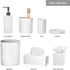 Creative Scents Polar White Tissue Box Cover Square – Decorative Tissue Holder for Bathroom, Tissue Box Holder with Wide Opening - White Bathroom ...