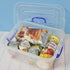 8 Liter Clear Plastic Storage Bins, 2 Packs Storage Boxes with Lids...