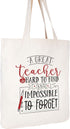 CARAKNOTS Teacher Gifts Teacher Appreciation Gifts for Women Tote Bag for Valentines Day Graduation Thank You End of Year Christmas Retirement Cot...
