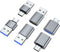 AreMe USB C Adapter (6 Pack), USB A Male to USB C Male, USB 3.0 Male to USB C Female, USB Type-C Male to USB 3.0 Female Converter Connector (Grey)...