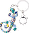 Enamel Alloy Lizard Gecko Keychain Charms Jewelry For Women Girls Bag Car Wallet...