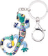 Enamel Alloy Lizard Gecko Keychain Charms Jewelry For Women Girls Bag Car Wallet...