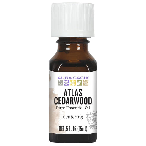 Aura Cacia Atlas Cedarwood Essential Oil, 0.5 Fluid Ounce, Packaging May Vary...