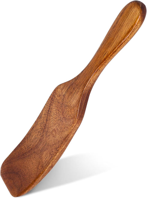 HANSGO Wooden Sourdough Spatula, 11" Spurtle for Sourdough Starter Natural Wooden Kitchen Utensil for Spreading Cooking Mixing Non Stick Cookware ...
