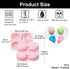 UR URLIFEHALL 2 Pcs Pink Heart Molds Food Grade Brain Fondant Molds Silicone Molds for DIY Chiffon Cake Bakeware...