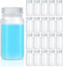 Hoolerry 20 Pcs Sample Bottles 2 oz Plastic Bottles Wide Mouth Reagent Bottles with Caps 60ml Laboratory Grade Polypropylene Clear Liquids Storage...