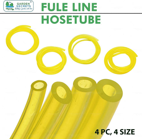 (4 Sizes) 2-Stroke Garden Power Tools Fuel Line Replacement Kit. Fuel Hose Fuel Tube for String Trimmer Chiansaw Blower Small Engine...