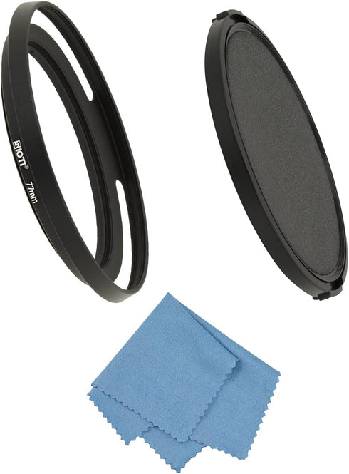 SIOTI 77mm Lens Hood, Matte Treatment Inside, Aluminum Material, Compatible with All Camera Lens S/C/N/F/O/P etc.(77mm)...
