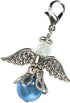 An Angel For The Bride Something Blue and Silver Tone 1 x 1 Zinc Metal Bouquet Charm...