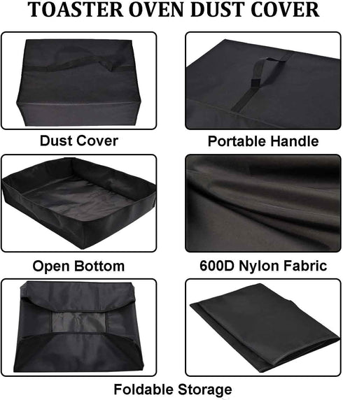 Toaster Oven Cover Heavy Duty Heat-Resistant Dust-proof Waterproof Cover Case Compatible With BLACK+DECKER Black & Decker Crisp 'N Bake Air Fryer ...