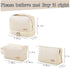 Cute Cosmetic Bag Makeup Bag Set of 3 Travel Toiletry Bag Women Cosmetic Bag Organizer Waterproof Leather Cosmetic Bag Set With Handle Zipper Cosm...