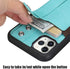 TOOVREN Phone Case for iPhone 11 Pro Wallet Case Lanyard Neck Strap with Kickstand Leather Card Holder Adjustable Detachable Necklace, Phone Prote...
