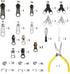 Zipper Repair Kit 255 Pcs Zipper Replacement Kit with Zipper Install Pliers Tool and Zipper Extension Pulls for Clothing Jackets Purses Luggage Ba...