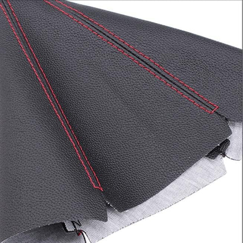HiSport Shift Boot Cover,car Gear Shift Knob Cover,leather Shift Boot,compatible with Most Manual/Automatic Cars(Redline)....
