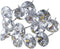 20Pcs 25mm Diamond Crystal Upholstery Nails Tacks Sofa Headboard Sew Buttons Clear Buttons Wall Decor...