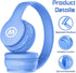 Headphones Bluetooth Wireless/Wired Kids Volume Limited 85 /110dB Over Ear Foldable Protection Headset with AUX 3.5mm Mic for Boys Girls School Pa...