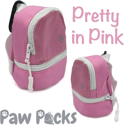 LLC Dog Backpack, Cat Backpack, Small Carrier | Clip on Harness or Leash, Fun Pet Treat Holder, Toy Bag, or Waste Dispenser | Dog Treat Training P...
