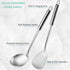 Pleafind 2-Pcs Ladle and Spatula, Soup Ladle and Spatulas, Stainless Steel Spatula and Spoon Sets, Cooking Utensils Set, Wok Spatula and Wok Ladle...