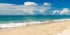 AOFOTO 6x3ft Summer Beach Background for Photography Poster Seaside Sand Blue Water View Blue Sky Coulds Wedding Portrait Photo Shoot Backdrop Vin...