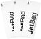 Jet Bag Mono - (Set of 3) The Original Reusable, Protective and Absorbent Bottle Bags for Wine, Growlers or other Liquids Made in the USA!,White...