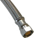 Eastman 20" Supply Line Steel Flex Long Faucet Connectors (2) Pack (1/2" FIP x 3/8" Comp)...