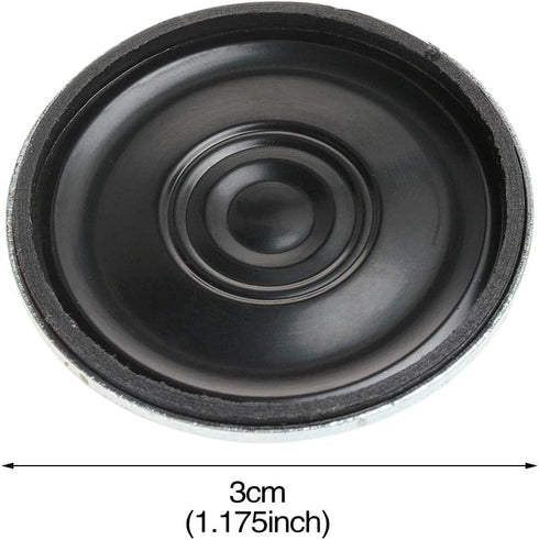 YXQ 0.5W 8 Ohm Micro Internal Speaker Magnet Loudspeaker 30mm Dia Round Metal Shell with Wire DIY Slim for PC Laptop DVD/EVD(4Pcs)...