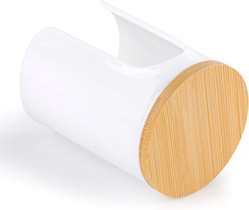 3 Pack Bathroom Cup Dispenser Countertop Storage White Mouthwash Cups Holder, Plastic Small Disposable Paper Cup Holders for Bathroom Sink Counter...