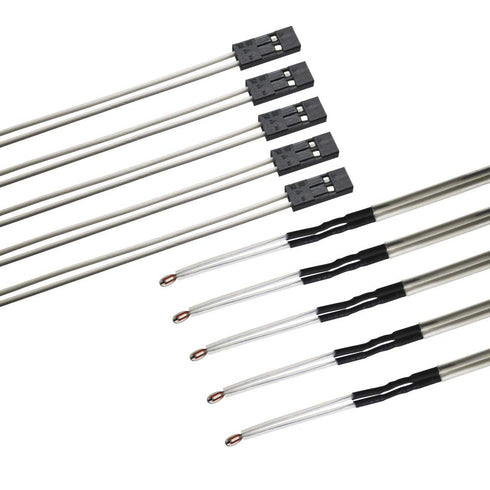 5pcs NTC 3950 100K Thermistors Sensors with 1 Meter Wiring and Female Pin Head for RepRap 3D Printer Heatbed or Hot End...