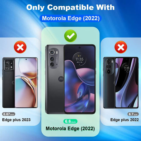 3 Pack Compatible for Motorola Edge 2022 Tempered Glass Screen Protector,Case Friendly,Ultra HD, 9H Hardness,Touch Sensitive...