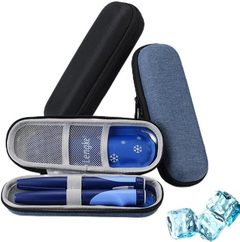 Insulin Cooler Travel Case, Diabetic Case Insulated Organizer Portable Cooling Bag for Insulin Pen and Medication Diabetic Care Supplies with 2 TS...