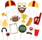 Football Photo Booth Props Kits, Party Favor for Football Party Theme Supplies Decorations - 17count...