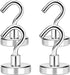 MIKEDE Magnetic Hooks, 40Lbs+ Heavy Duty Magnet Hooks for Cruise Cabins, Super Neodymium Hanging Hooks Strong Magnets with Hook for Fridge, Magnet...