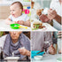 LALAFINA 1 Set of Adaptive Utensils Angled Fork and Spoon Stainless Steel Elderly Left Handed Anti Shake Eating Utensils Self-feeding Learning Ben...