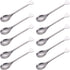 Mini Dessert Spoons Set of 10, Stainless Steel Demitasse Spoons Mini Espresso Coffee Spoons, Small Spoons for Dessert, Tea, Appetizer - Heart-shap...