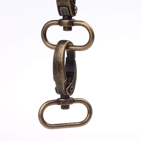 1-inch Antique Brass Curved Lobster Clasps Swivel Trigger Clips Snap (Pack of 20)...