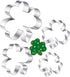 Clover Cookie Cutter Set, 4-Piece St. Patrick's Day Shamrock Cookie Cutter Set, Metal Irish Holiday Party Supplies 4'', 3.2'', 1.85'', 1.3'', Stai...
