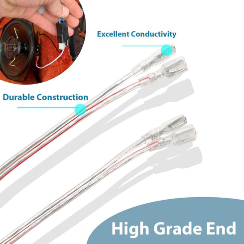 Speaker Wiring Harness Connector Adapter Compatible with GM GMC Sierra Yukon S10 Chevrolet Suburban Impala Corvette 1973-1994 Install Aftermarket ...