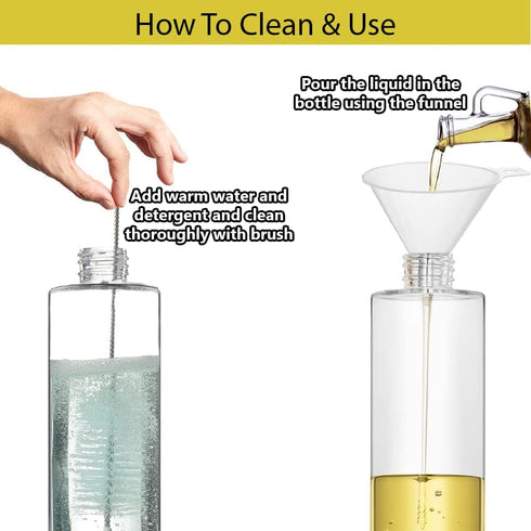 Kraftly Oil Sprayer for Cooking, Stainless Steel Olive Oil Sprayer & Portable for Use, Olive Oil Spray Bottle for Baking, Salad Making, Cooking, B...