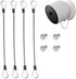 Anti-Drop and Anti-Theft Security Chain for Google Nest Cam (Battery),Extra Protection for Your Camera (Camera Not Included) (4PCS)...