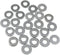 Flat Washer LUORNG 24pcs M6 16mm Outer Diameter 304 Stainless Steel Flat Washer Adjustment Hardware Fitting Accessories Metal Plain Gasket for Bol...