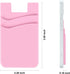 2Pack Phone Wallet,Silicone Credit Card Holder Stick on Double Pocket for Back of Cell Phone case-Sky Blue,Pink......