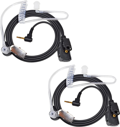 UAYESOK 2.5mm Walkie Talkie Earpiece with Mic PTT, 1-pin Acoustic Tube Headset for Motorola Talkabout Radio T200 T200TP T260 T402 T460 T465 T600 T...